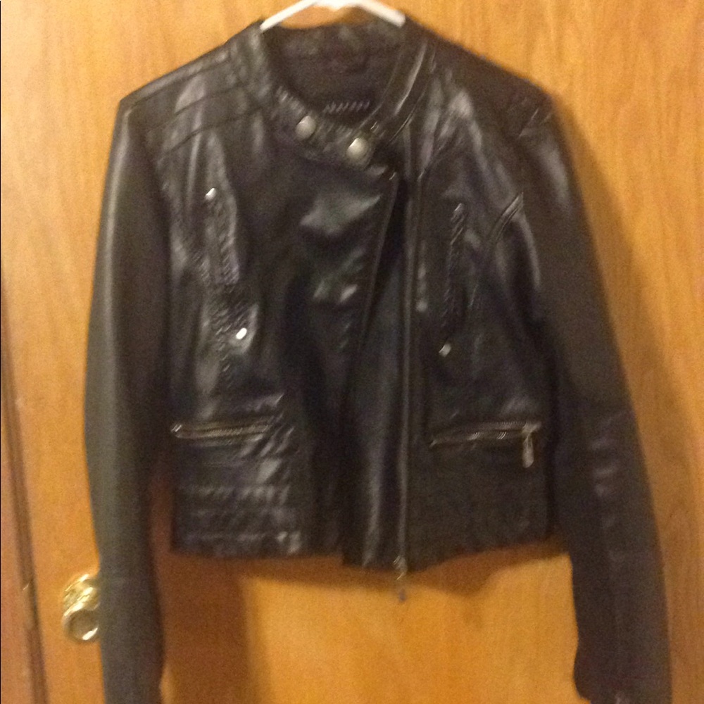 Pleather Moto Jacket